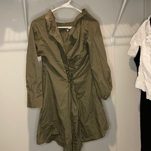 Army Green Mini Dress